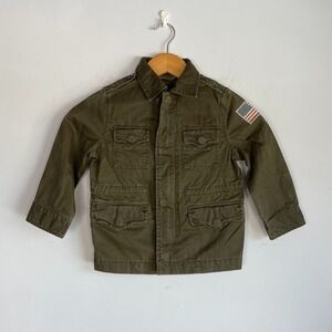 Polo Ralph‎ Lauren Military Jacket Size 3T Green